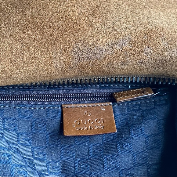 Authentic Gucci Brown Suede Hobo Handbag🤎 - Picture 14 of 16